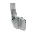 SOUTHCO Quarter-Turn Cam Latch, Tall wing, 18mm (.71 in) Grip, Not Sealed, Zinc Alloy, Chrome Plated, Bright [E5-1-121-100]