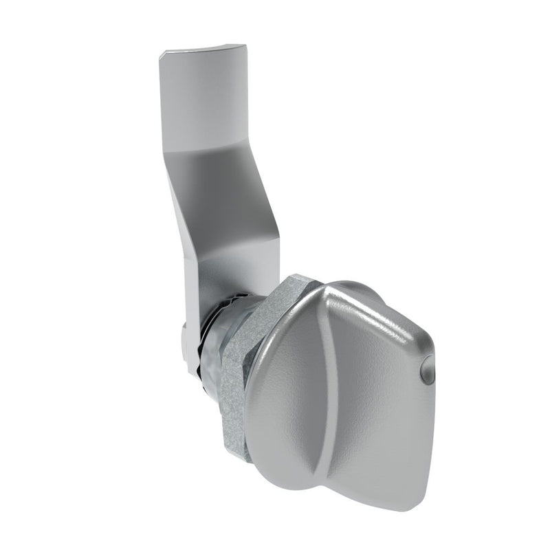 SOUTHCO Quarter-Turn Cam Latch, Tall wing, 20mm (.79 in) Grip, Not Sealed, Zinc Alloy, Chrome Plated, Bright [E5-1-121-110]
