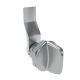 SOUTHCO Quarter-Turn Cam Latch, Tall wing, 20mm (.79 in) Grip, Not Sealed, Zinc Alloy, Chrome Plated, Bright [E5-1-121-110]
