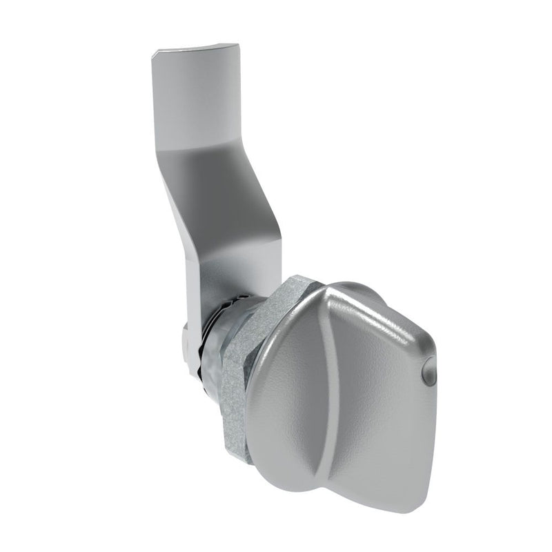 SOUTHCO Quarter-Turn Cam Latch, Tall wing, 22mm (.87 in) Grip, Not Sealed, Zinc Alloy, Chrome Plated, Bright [E5-1-121-120]