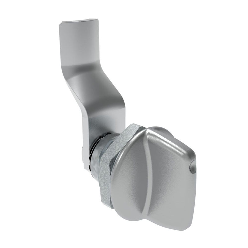 SOUTHCO Quarter-Turn Cam Latch, Tall wing, 26mm (1.02 in) Grip, Not Sealed, Zinc Alloy, Chrome Plated, Bright [E5-1-121-140]