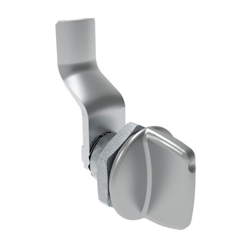 SOUTHCO Quarter-Turn Cam Latch, Tall wing, 28mm (1.10 in) Grip, Sealed, Zinc Alloy, Chrome Plated, Bright [E5-1-121-151]