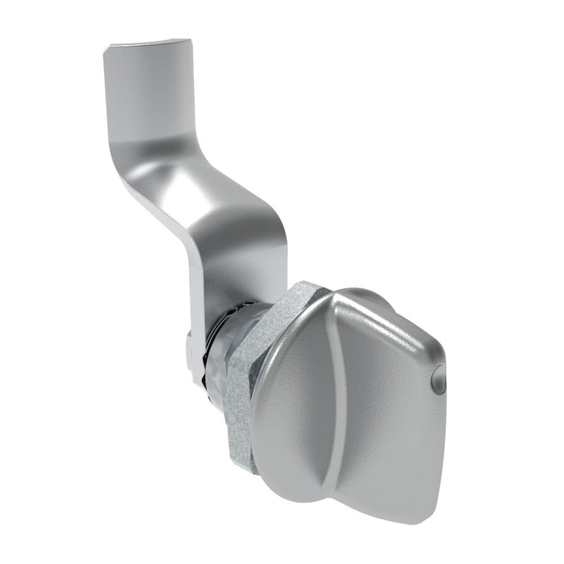 SOUTHCO Quarter-Turn Cam Latch, Tall wing, 34mm (1.34 in) Grip, Not Sealed, Zinc Alloy, Chrome Plated, Bright [E5-1-121-180]