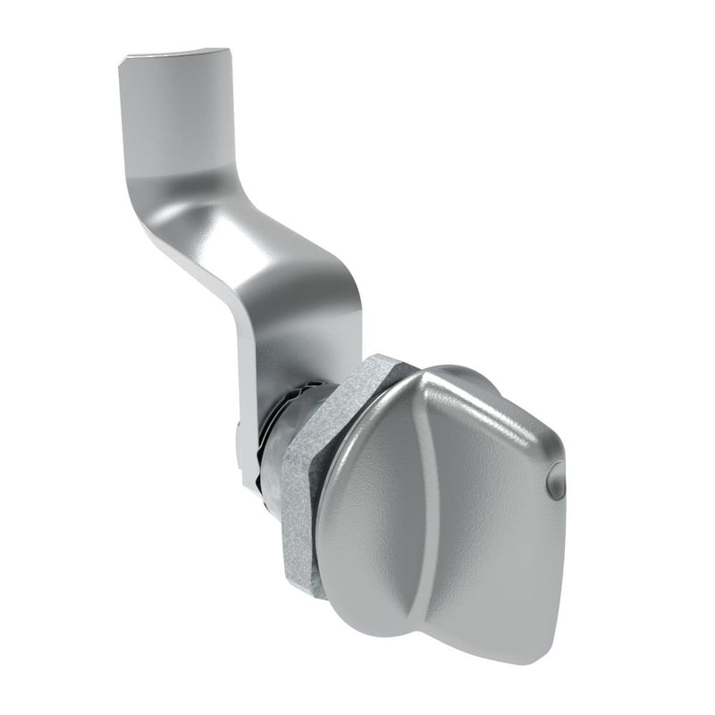SOUTHCO Quarter-Turn Cam Latch, Tall wing, 36mm (1.42 in) Grip, Sealed, Zinc Alloy, Chrome Plated, Bright [E5-1-121-191]