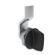SOUTHCO Quarter-Turn Cam Latch, Tall wing, 2mm (.08 in) Grip, Sealed, Zinc Alloy, Powder Coat, Black [E5-1-125-021]