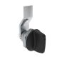 SOUTHCO Quarter-Turn Cam Latch, Tall wing, 6mm (.24 in) Grip, Not Sealed, Zinc Alloy, Powder Coat, Black [E5-1-125-040]