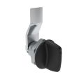 SOUTHCO Quarter-Turn Cam Latch, Tall wing, 8mm (.31 in) Grip, Not Sealed, Zinc Alloy, Powder Coat, Black [E5-1-125-050]