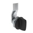 SOUTHCO Quarter-Turn Cam Latch, Tall wing, 8mm (.31 in) Grip, Sealed, Zinc Alloy, Powder Coat, Black [E5-1-125-051]