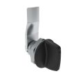 SOUTHCO Quarter-Turn Cam Latch, Tall wing, 12mm (.47 in) Grip, Not Sealed, Zinc Alloy, Powder Coat, Black [E5-1-125-070]