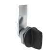 SOUTHCO Quarter-Turn Cam Latch, Tall wing, 12mm (.47 in) Grip, Sealed, Zinc Alloy, Powder Coat, Black [E5-1-125-071]