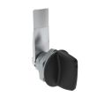 SOUTHCO Quarter-Turn Cam Latch, Tall wing, 14mm (.55 in) Grip, Not Sealed, Zinc Alloy, Powder Coat, Black [E5-1-125-080]
