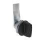 SOUTHCO Quarter-Turn Cam Latch, Tall wing, 16mm (.63 in) Grip, Sealed, Zinc Alloy, Powder Coat, Black [E5-1-125-091]