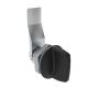SOUTHCO Quarter-Turn Cam Latch, Tall wing, 18mm (.71 in) Grip, Sealed, Zinc Alloy, Powder Coat, Black [E5-1-125-101]
