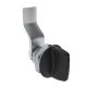 SOUTHCO Quarter-Turn Cam Latch, Tall wing, 24mm (.94 in) Grip, Not Sealed, Zinc Alloy, Powder Coat, Black [E5-1-125-130]