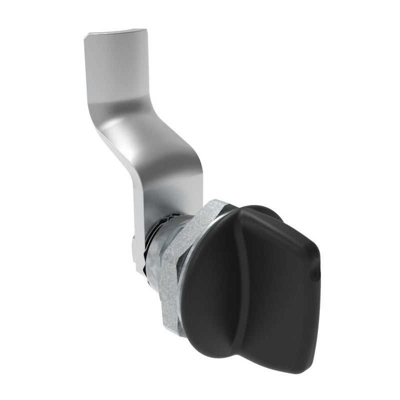 SOUTHCO Quarter-Turn Cam Latch, Tall wing, 30mm (1.18 in) Grip, Not Sealed, Zinc Alloy, Powder Coat, Black [E5-1-125-160]