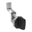 SOUTHCO Quarter-Turn Cam Latch, Tall wing, 32mm (1.25 in) Grip, Not Sealed, Zinc Alloy, Powder Coat, Black [E5-1-125-170]
