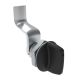 SOUTHCO Quarter-Turn Cam Latch, Tall wing, 36mm (1.42 in) Grip, Sealed, Zinc Alloy, Powder Coat, Black [E5-1-125-191]