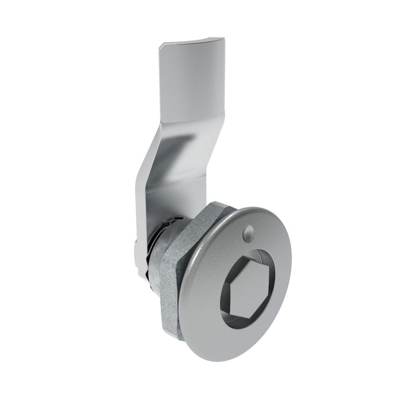 SOUTHCO Quarter-Turn Cam Latch, Bellcore 216, 8mm (.31 in) Grip, Sealed, Zinc Alloy, Chrome Plated, Bright [E5-1-131-051]