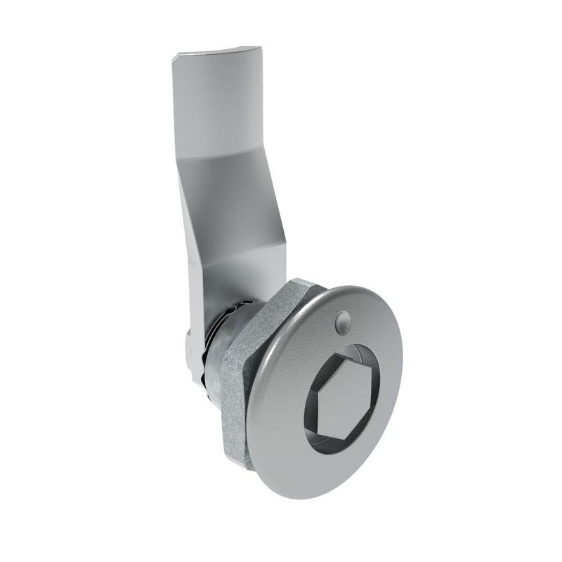 SOUTHCO Quarter-Turn Cam Latch, Bellcore 216, 18mm (.71 in) Grip, Sealed, Zinc Alloy, Chrome Plated, Bright [E5-1-131-101]