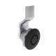 SOUTHCO Quarter-Turn Cam Latch, Bellcore 216, 2mm (.08 in) Grip, Not Sealed, Zinc Alloy, Powder Coat, Black [E5-1-135-020]