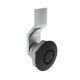 SOUTHCO Quarter-Turn Cam Latch, Bellcore 216, 4mm (.16 in) Grip, Not Sealed, Zinc Alloy, Powder Coat, Black [E5-1-135-030]