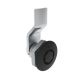 SOUTHCO Quarter-Turn Cam Latch, Bellcore 216, 4mm (.16 in) Grip, Sealed, Zinc Alloy, Powder Coat, Black [E5-1-135-031]