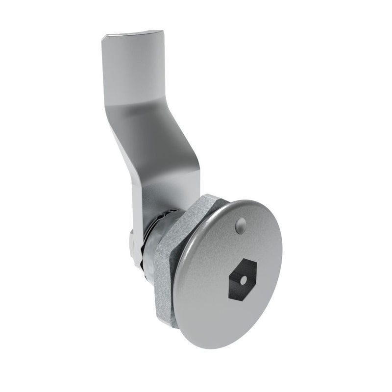SOUTHCO Quarter-Turn Cam Latch, Bellcore Electronics, 24mm (.94 in) Grip, Sealed, Zinc Alloy, Chrome Plated, Bright [E5-1-191-131]