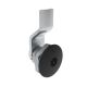 SOUTHCO Quarter-Turn Cam Latch, Bellcore Electronics, 2mm (.08 in) Grip, Not Sealed, Zinc Alloy, Powder Coat, Black [E5-1-195-020]