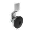 SOUTHCO Quarter-Turn Cam Latch, Bellcore Electronics, 2mm (.08 in) Grip, Sealed, Zinc Alloy, Powder Coat, Black [E5-1-195-021]