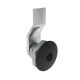 SOUTHCO Quarter-Turn Cam Latch, Bellcore Electronics, 6mm (.24 in) Grip, Not Sealed, Zinc Alloy, Powder Coat, Black [E5-1-195-040]