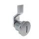 SOUTHCO Quarter-Turn Cam Latch, Slotted Recess, 10mm (.39 in) Grip, Not Sealed, Zinc Alloy, Chrome Plated, Bright [E5-2-001-020]