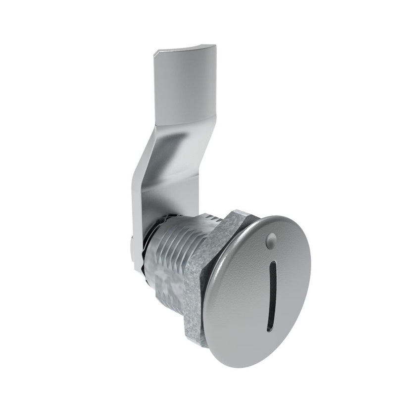 SOUTHCO Quarter-Turn Cam Latch, Slotted Recess, 16mm (.63 in) Grip, Sealed, Zinc Alloy, Chrome Plated, Bright [E5-2-001-051]