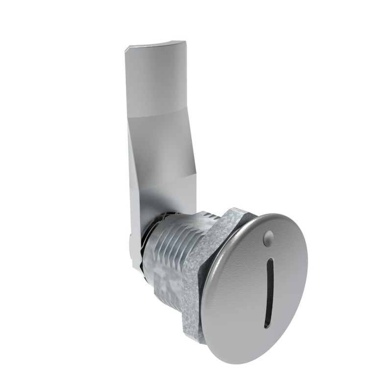 SOUTHCO Quarter-Turn Cam Latch, Slotted Recess, 24mm (.94 in) Grip, Sealed, Zinc Alloy, Chrome Plated, Bright [E5-2-001-091]