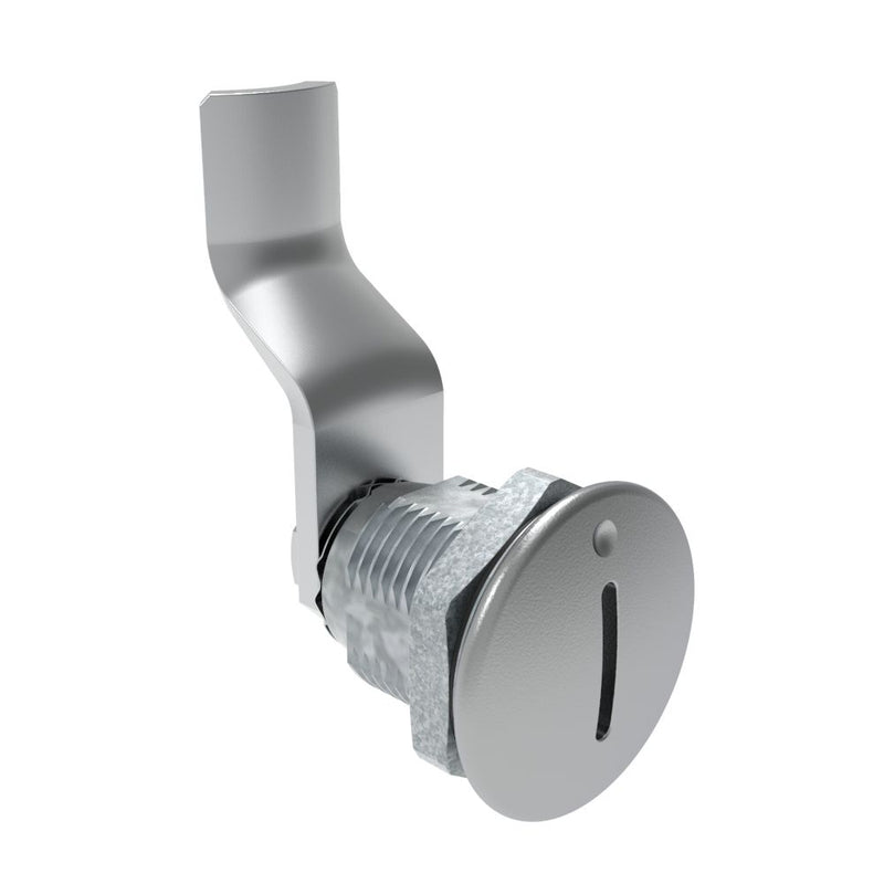 SOUTHCO Quarter-Turn Cam Latch, Slotted Recess, 36mm (1.42 in) Grip, Sealed, Zinc Alloy, Chrome Plated, Bright [E5-2-001-151]