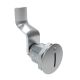 SOUTHCO Quarter-Turn Cam Latch, Slotted Recess, 42mm (1.65 in) Grip, Not Sealed, Zinc Alloy, Chrome Plated, Bright [E5-2-001-180]