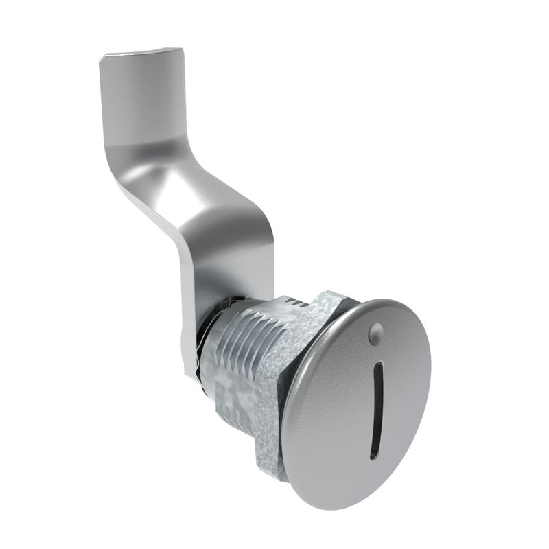 SOUTHCO Quarter-Turn Cam Latch, Slotted Recess, 42mm (1.65 in) Grip, Sealed, Zinc Alloy, Chrome Plated, Bright [E5-2-001-181]