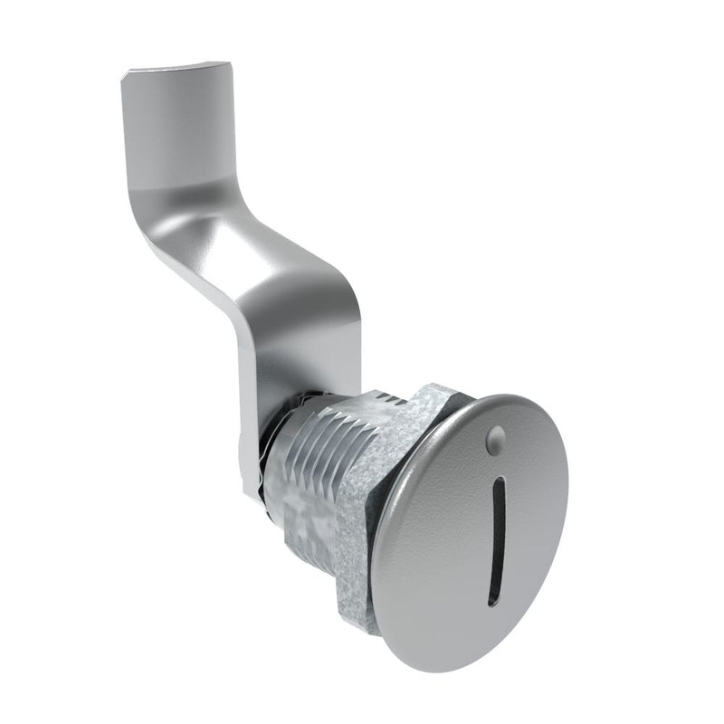 SOUTHCO Quarter-Turn Cam Latch, Slotted Recess, 44mm (1.73 in) Grip, Sealed, Zinc Alloy, Chrome Plated, Bright [E5-2-001-191]