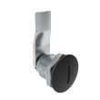 SOUTHCO Quarter-Turn Cam Latch, Slotted Recess, 20mm (.79 in) Grip, Sealed, Zinc Alloy, Powder Coat, Black [E5-2-005-071]