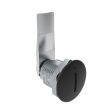 SOUTHCO Quarter-Turn Cam Latch, Slotted Recess, 22mm (.87 in) Grip, Not Sealed, Zinc Alloy, Powder Coat, Black [E5-2-005-080]