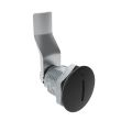 SOUTHCO Quarter-Turn Cam Latch, Slotted Recess, 30mm (1.18 in) Grip, Sealed, Zinc Alloy, Powder Coat, Black [E5-2-005-121]