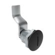 SOUTHCO Quarter-Turn Cam Latch, Slotted Recess, 38mm (1.50 in) Grip, Sealed, Zinc Alloy, Powder Coat, Black [E5-2-005-161]