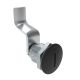 SOUTHCO Quarter-Turn Cam Latch, Slotted Recess, 44mm (1.73 in) Grip, Sealed, Zinc Alloy, Powder Coat, Black [E5-2-005-191]