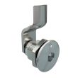 SOUTHCO Quarter-Turn Cam Latch, 8 mm Hex Recess, 6mm (.24 in) Grip, Sealed, Zinc Alloy, Chrome Plated, Bright [E5-2-011-001]