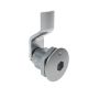 SOUTHCO Quarter-Turn Cam Latch, 8 mm Hex Recess, 8mm (.31 in) Grip, Sealed, Zinc Alloy, Chrome Plated, Bright [E5-2-011-011]