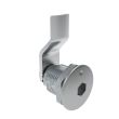 SOUTHCO Quarter-Turn Cam Latch, 8 mm Hex Recess, 12mm (.47 in) Grip, Not Sealed, Zinc Alloy, Chrome Plated, Bright [E5-2-011-030]
