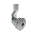 SOUTHCO Quarter-Turn Cam Latch, 8 mm Hex Recess, 14mm (.55 in) Grip, Sealed, Zinc Alloy, Chrome Plated, Bright [E5-2-011-041]