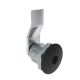 SOUTHCO Quarter-Turn Cam Latch, 8 mm Hex Recess, 16mm (.63 in) Grip, Not Sealed, Zinc Alloy, Powder Coat, Black [E5-2-015-050]