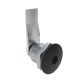 SOUTHCO Quarter-Turn Cam Latch, 8 mm Hex Recess, 24mm (.94 in) Grip, Sealed, Zinc Alloy, Powder Coat, Black [E5-2-015-091]
