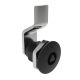 SOUTHCO Quarter-Turn Cam Latch, 7 mm Triangle Recess, 6mm (.24 in) Grip, Not Sealed, Zinc Alloy, Powder Coat, Black [E5-2-025-000]