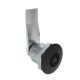 SOUTHCO Quarter-Turn Cam Latch, 7 mm Triangle Recess, 24mm (.94 in) Grip, Not Sealed, Zinc Alloy, Powder Coat, Black [E5-2-025-090]